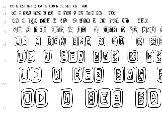 FE Natural Signs font waterfall